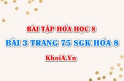 Bài 3 trang 75 SGK Hóa 8: Cách tính khối lượng và thể tích theo phương trình hóa học